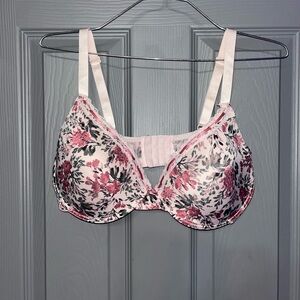 Just Be Pink Floral Underwire Bra